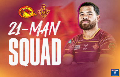21-MAN SQUAD NAMED FOR CATALANS CUP CLASH