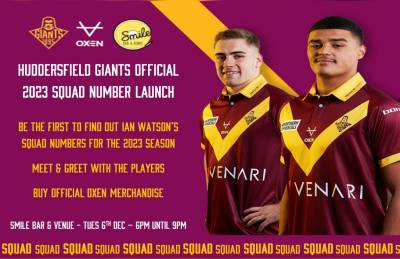 Huddersfield Giants 2023 Official Squad Number Launch!