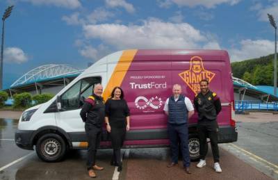 TrustFord donate Ford Transit Kit Van to Huddersfield Giants 