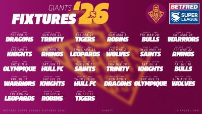 2026 FIXTURES RELEASED!