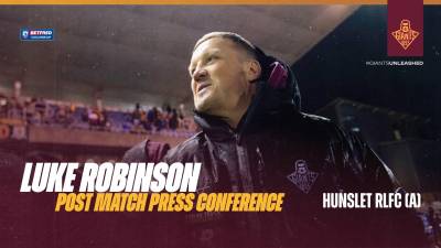 Luke Robinson | Post Match Press Conference | Hunslet (A)