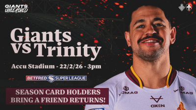 GIANTS UNLEASHED PARTY - BUMPER OPENING CROWD FOR WAKEFIELD