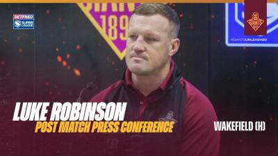 Post Match Press Conference | Luke Robinson | Wakefield (H)
