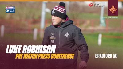 Luke Robinson | Pre Match Press Conference | Bradford (A)