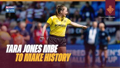 FEMALE REFEREE TO MAKE HISTORY THIS WEEKEND