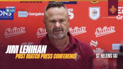Jim Lenihan | Post Match Press Conference | St Helens (A)