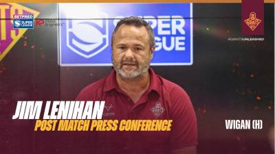 Jim Lenihan | Post Match Press Conference | Wigan (H)
