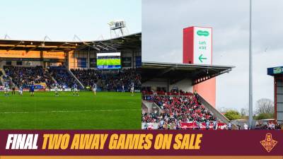 FINAL TWO AWAY GAMES ON SALE
