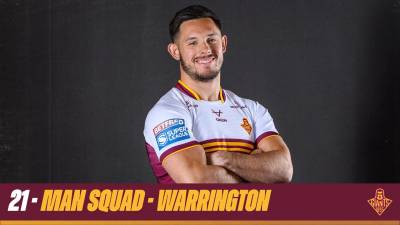 21-MAN SQUAD NAMED FOR WARRINGTON