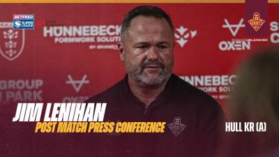 Jim Lenihan | Post Match Press Conference | Hull KR (A)