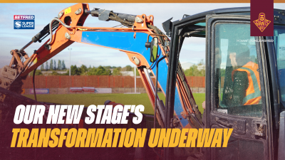 OUR NEW STAGE'S TRANSFORMATION UNDERWAY
