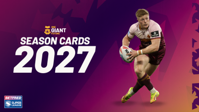Huddersfield Giants reveal 2027 Season Card prices