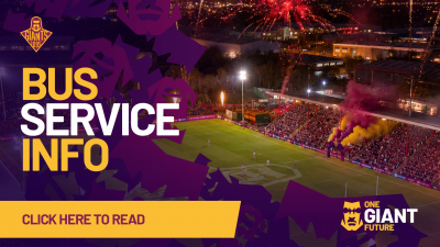 UPDATE - BUS TRAVEL TO DEWSBURY STADIUM